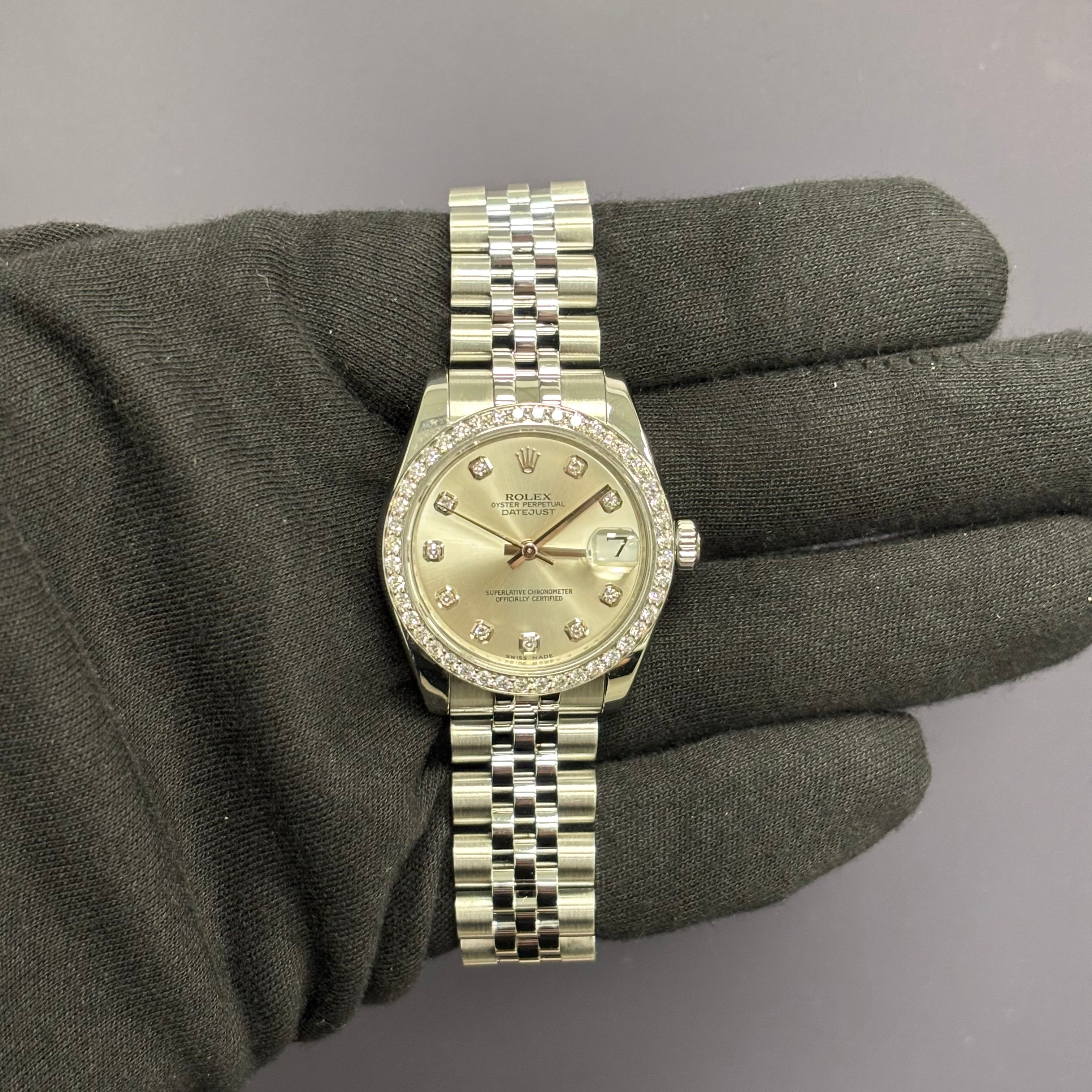 Rolex Datejust 31mm Silver Dial Watch Ref# 178344 - Happy Jewelers Fine Jewelry Lifetime Warranty