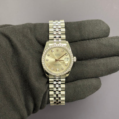 Rolex Datejust 31mm Silver Dial Watch Ref# 178344 - Happy Jewelers Fine Jewelry Lifetime Warranty