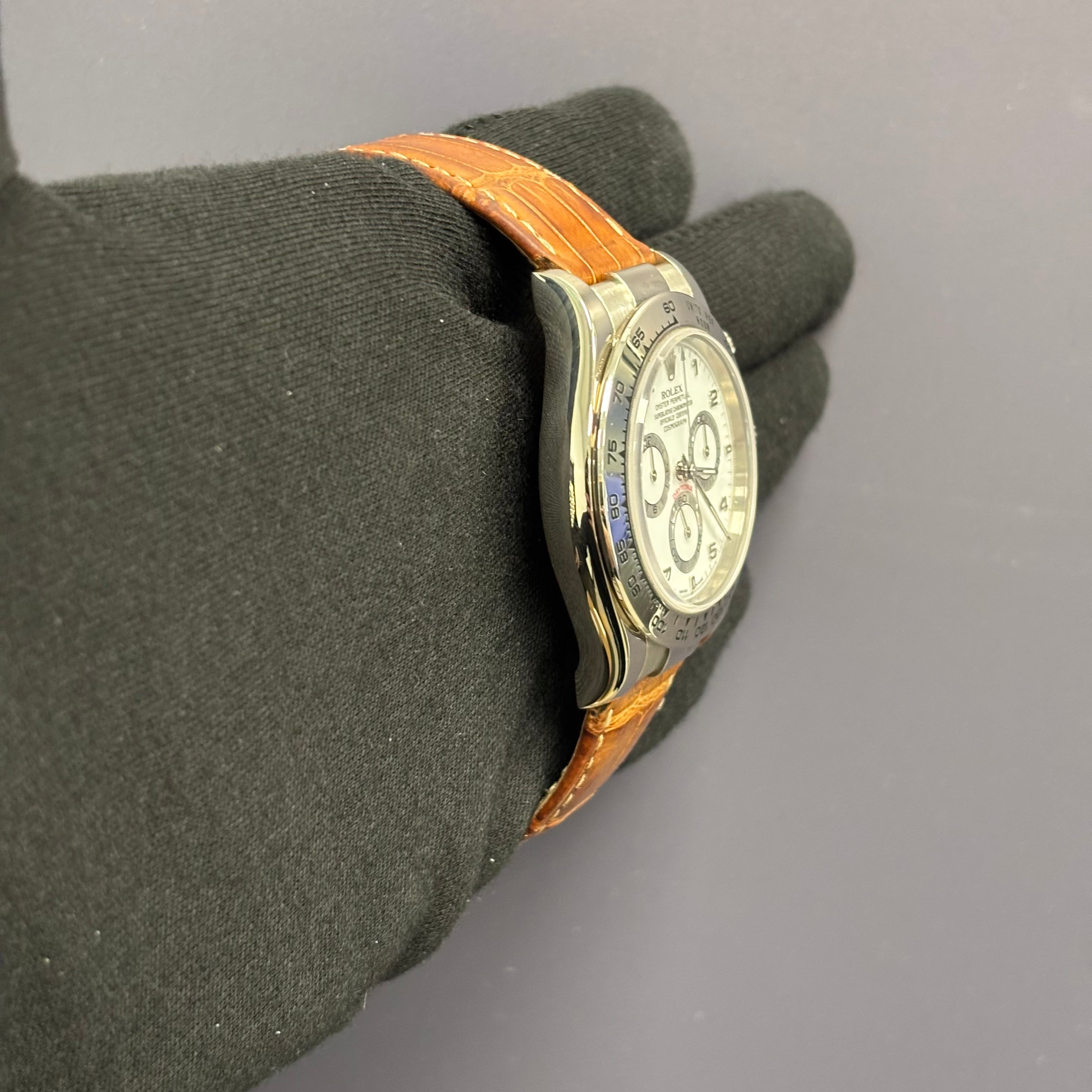 Rolex Daytona 40mm White Dial Watch Ref# 116519 - Happy Jewelers Fine Jewelry Lifetime Warranty