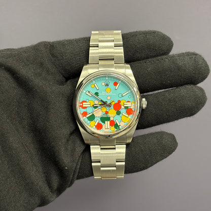 Rolex Oyster Perpetual 41mm Celebration Dial Watch Ref# 124300 - Happy Jewelers Fine Jewelry Lifetime Warranty