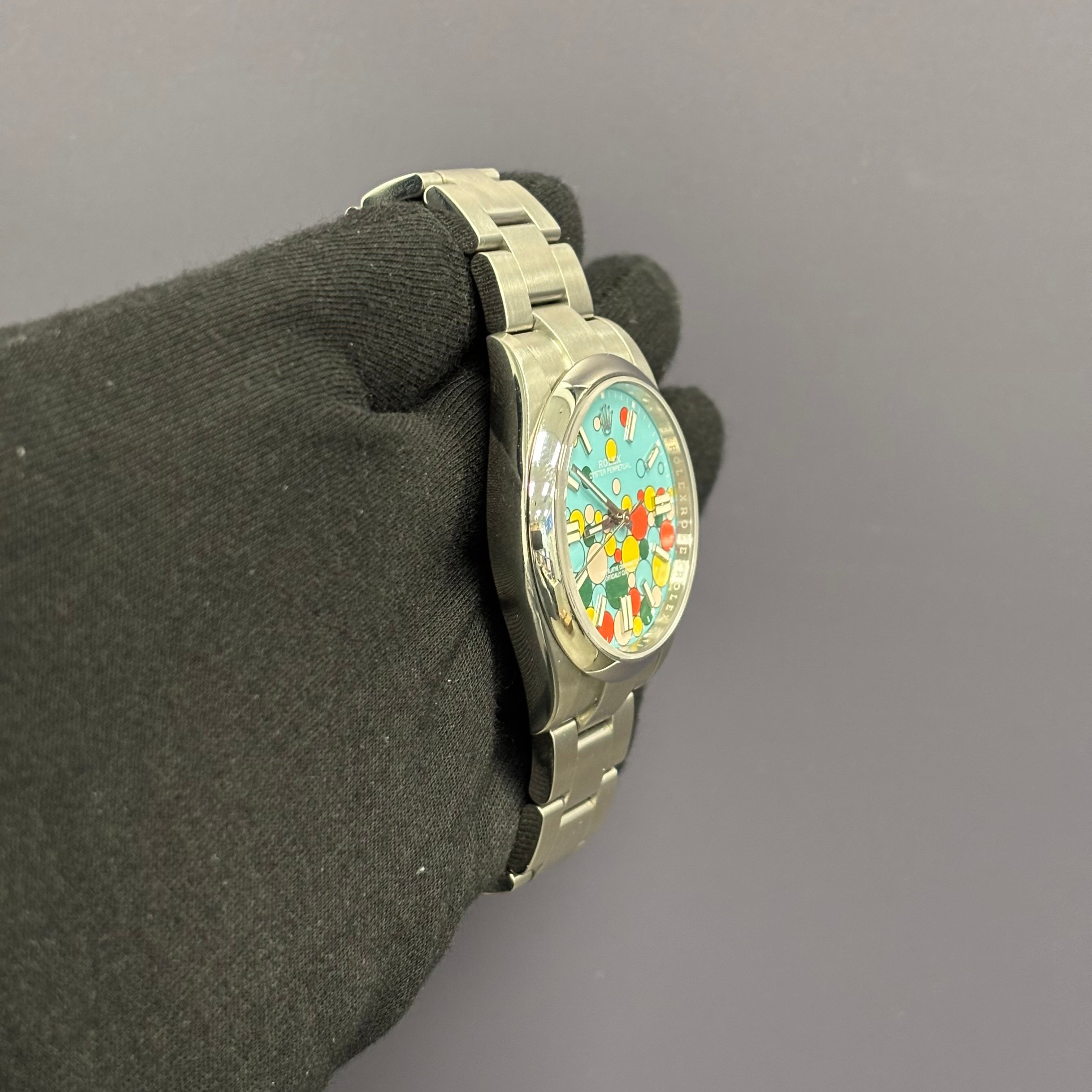 Rolex Oyster Perpetual 41mm Celebration Dial Watch Ref# 124300 - Happy Jewelers Fine Jewelry Lifetime Warranty