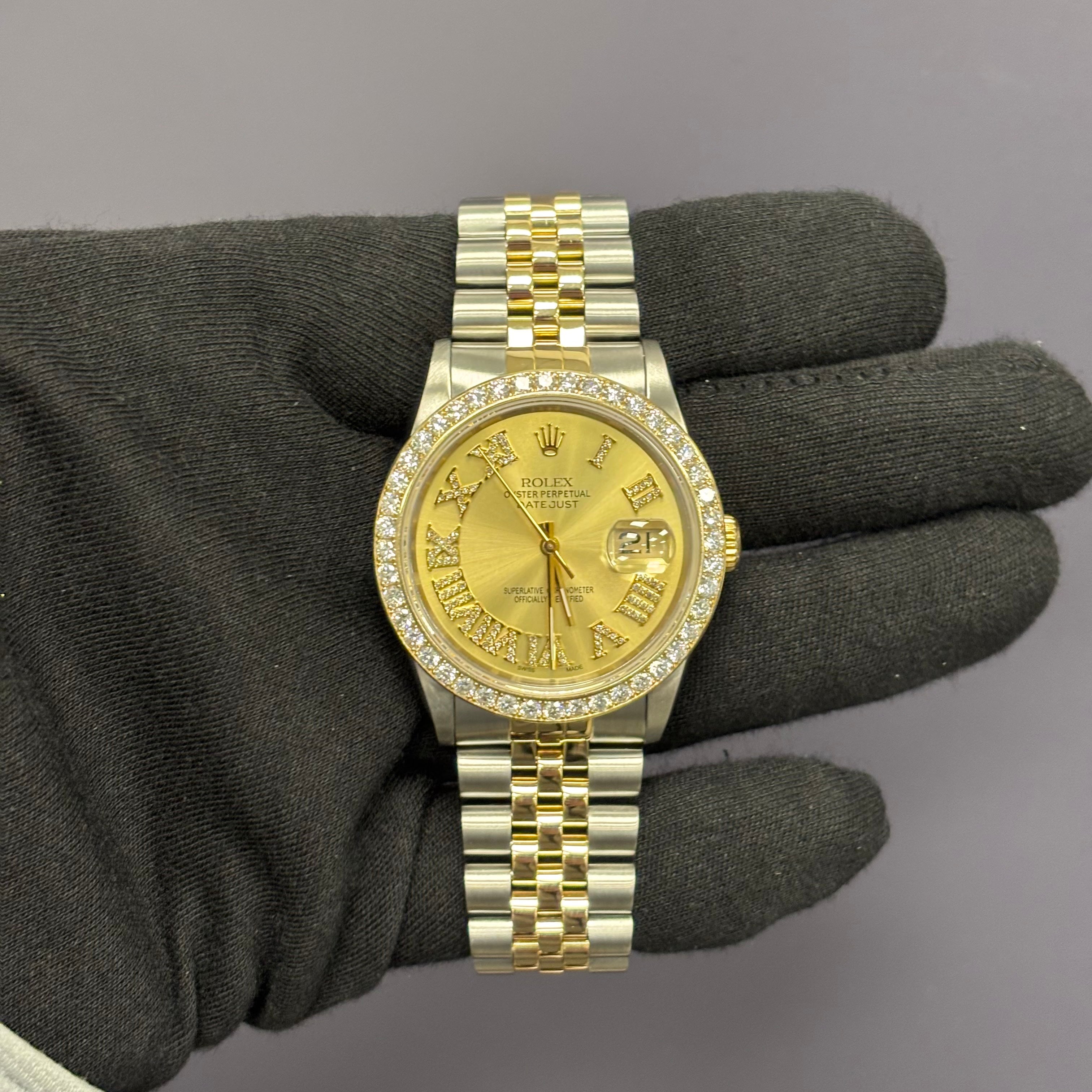 Rolex Datejust 36mm Champagne Dial Watch Ref# 16233 - Happy Jewelers Fine Jewelry Lifetime Warranty