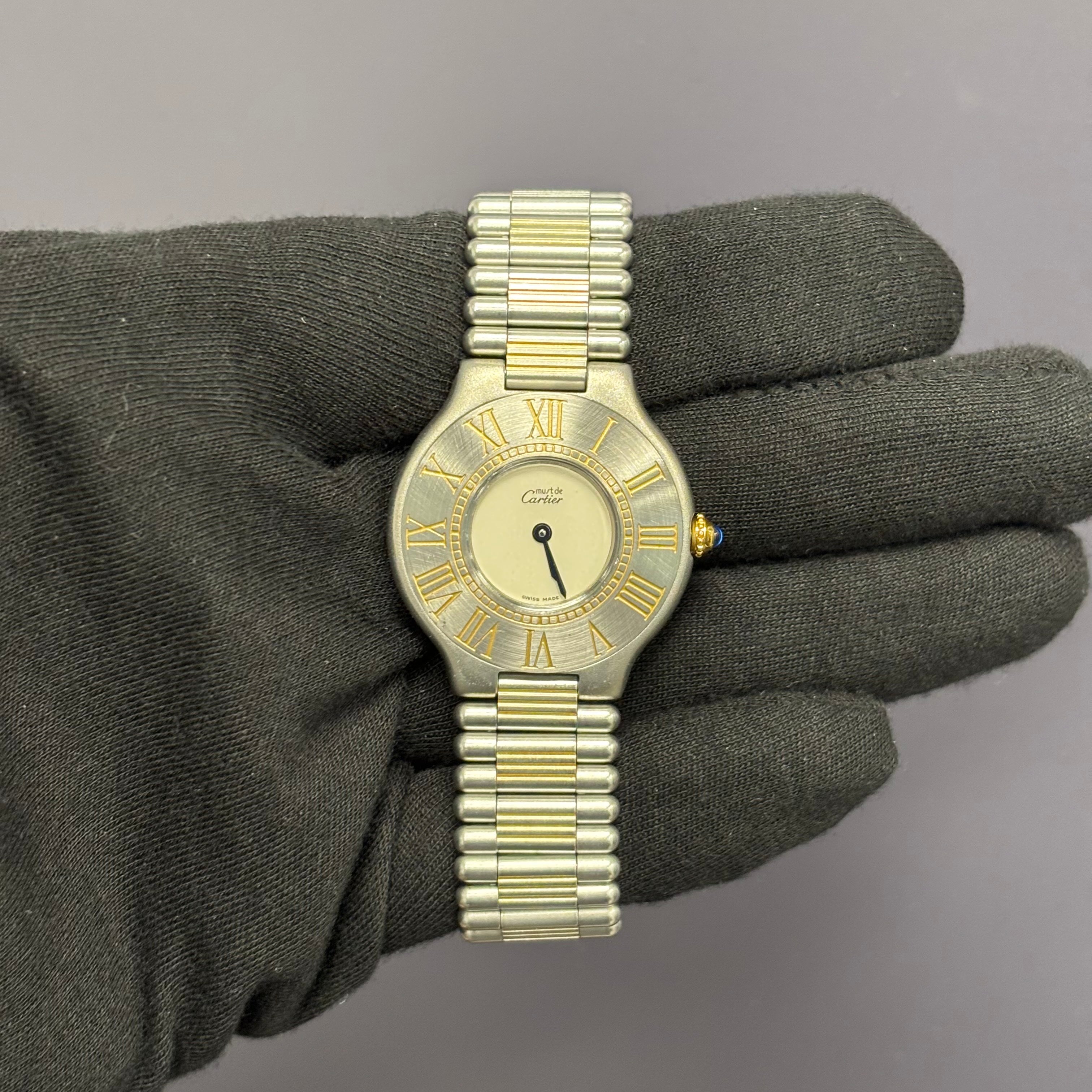 Cartier Must 28mm Ivory Dial Watch Ref# 9011 - Happy Jewelers Fine Jewelry Lifetime Warranty