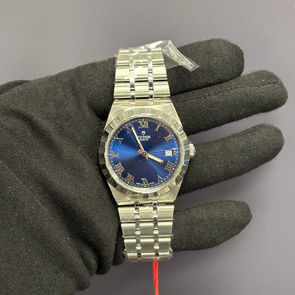 Tudor Royal 38mm Blue Dial Watch Ref# 28500 - Happy Jewelers Fine Jewelry Lifetime Warranty