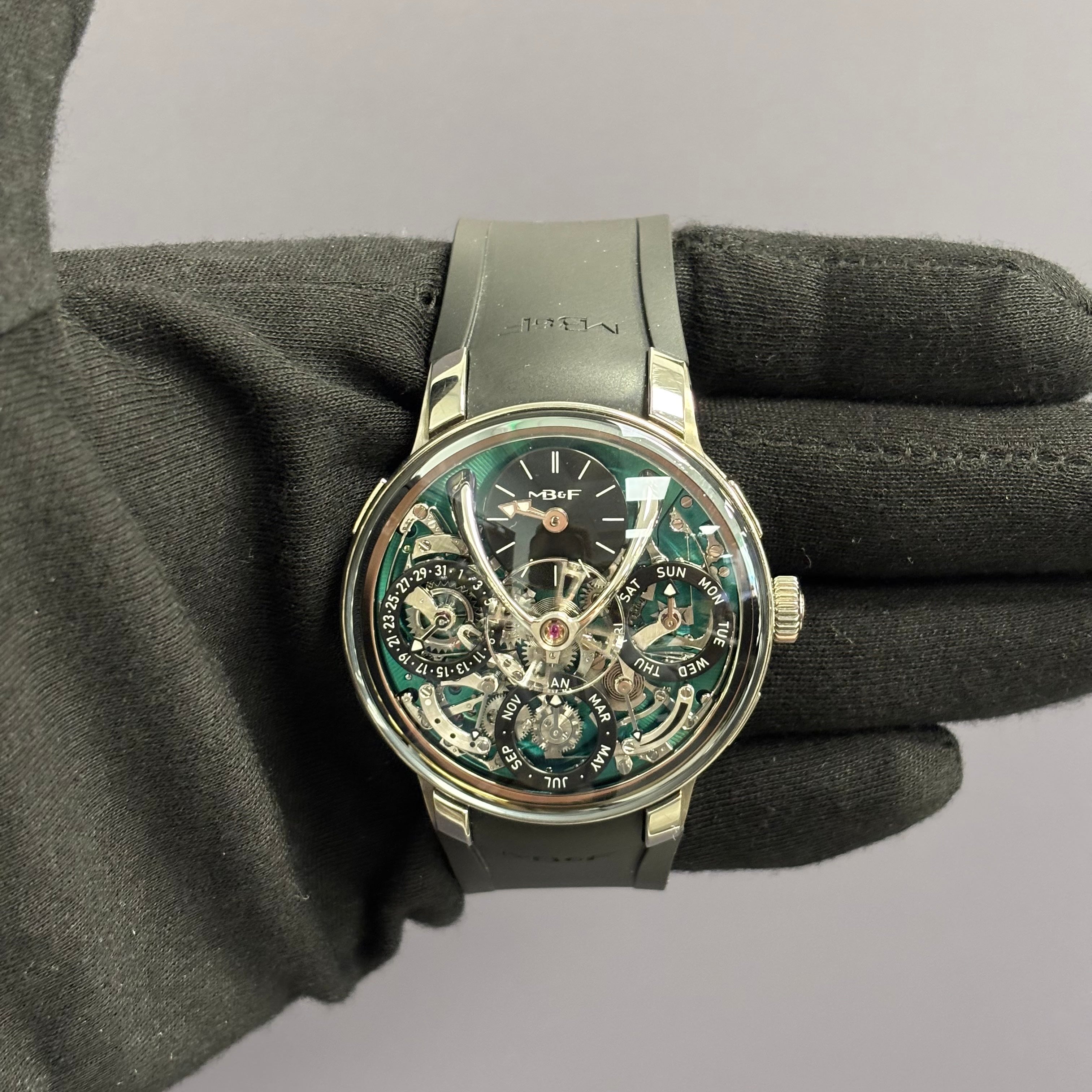 MB&F Legacy 44mm Openworked Dial Watch Ref# 07.T.GU - Happy Jewelers Fine Jewelry Lifetime Warranty