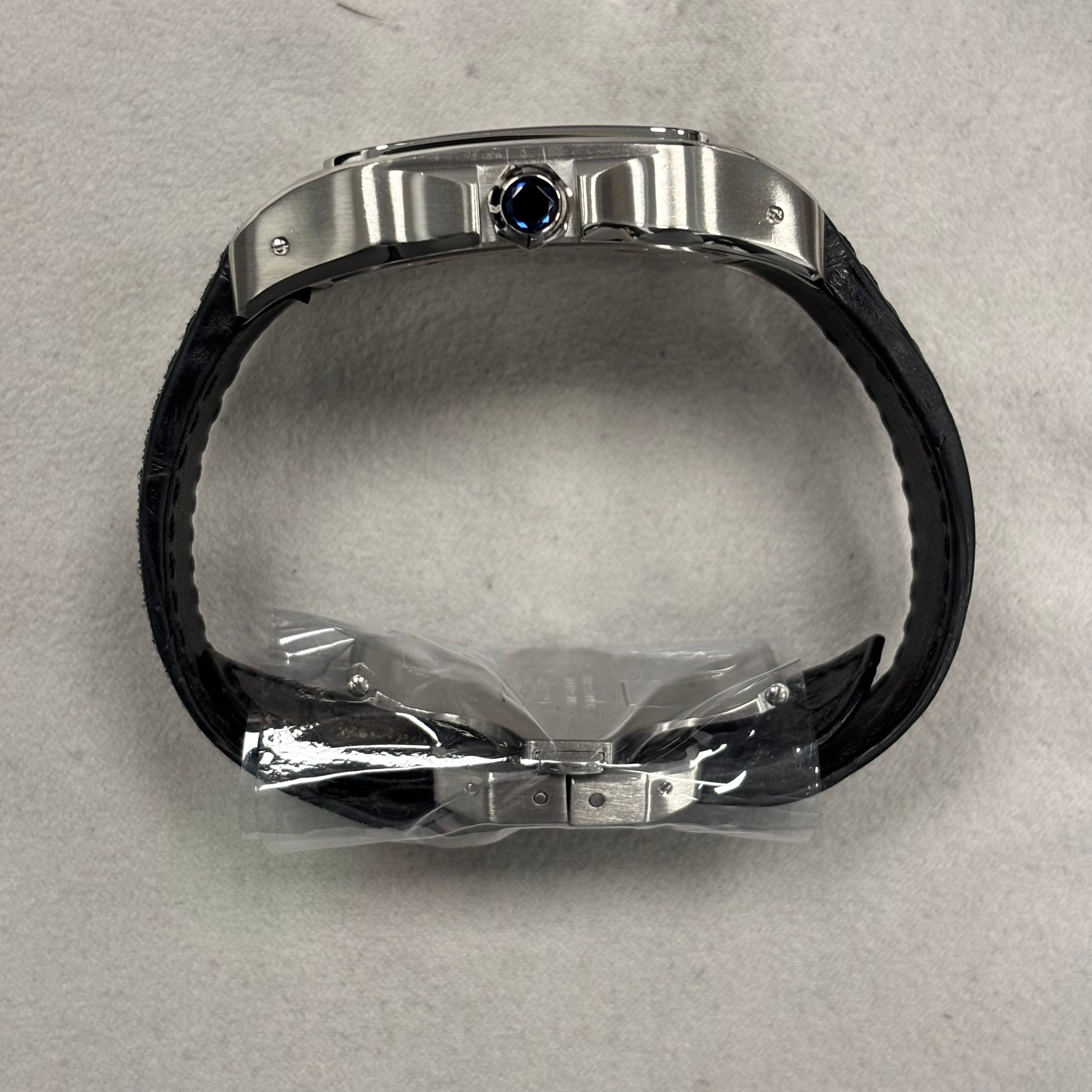 Cartier Santos 100 41.3mm Silver Dial Ref# W20073X8 - Happy Jewelers Fine Jewelry Lifetime Warranty