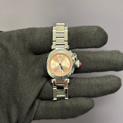 Cartier Pasha 27mm Pink Dial Watch Ref# W3140008 - Happy Jewelers Fine Jewelry Lifetime Warranty