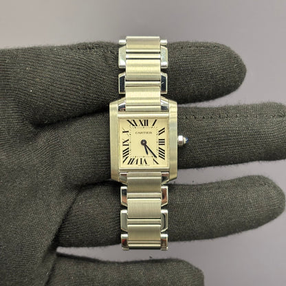 Cartier Tank 20mm Ivory Dial Watch Ref# W51008Q3 - Happy Jewelers Fine Jewelry Lifetime Warranty