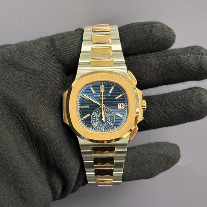 Patek Philippe Nautilus 40.5mm Blue Dial Watch Ref# 5980/1AR - Happy Jewelers Fine Jewelry Lifetime Warranty