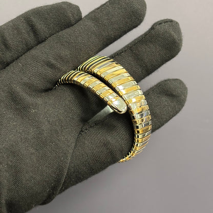 Bvlgari Serpenti 35mm Silver Dial Watch Ref# 103822 - Happy Jewelers Fine Jewelry Lifetime Warranty