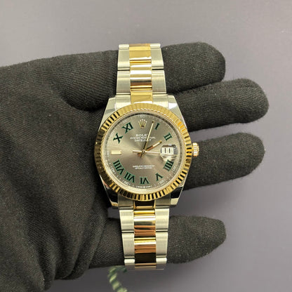 Rolex Datejust 41mm Grey Wimbledon Dial Watch Ref# 126333 - Happy Jewelers Fine Jewelry Lifetime Warranty