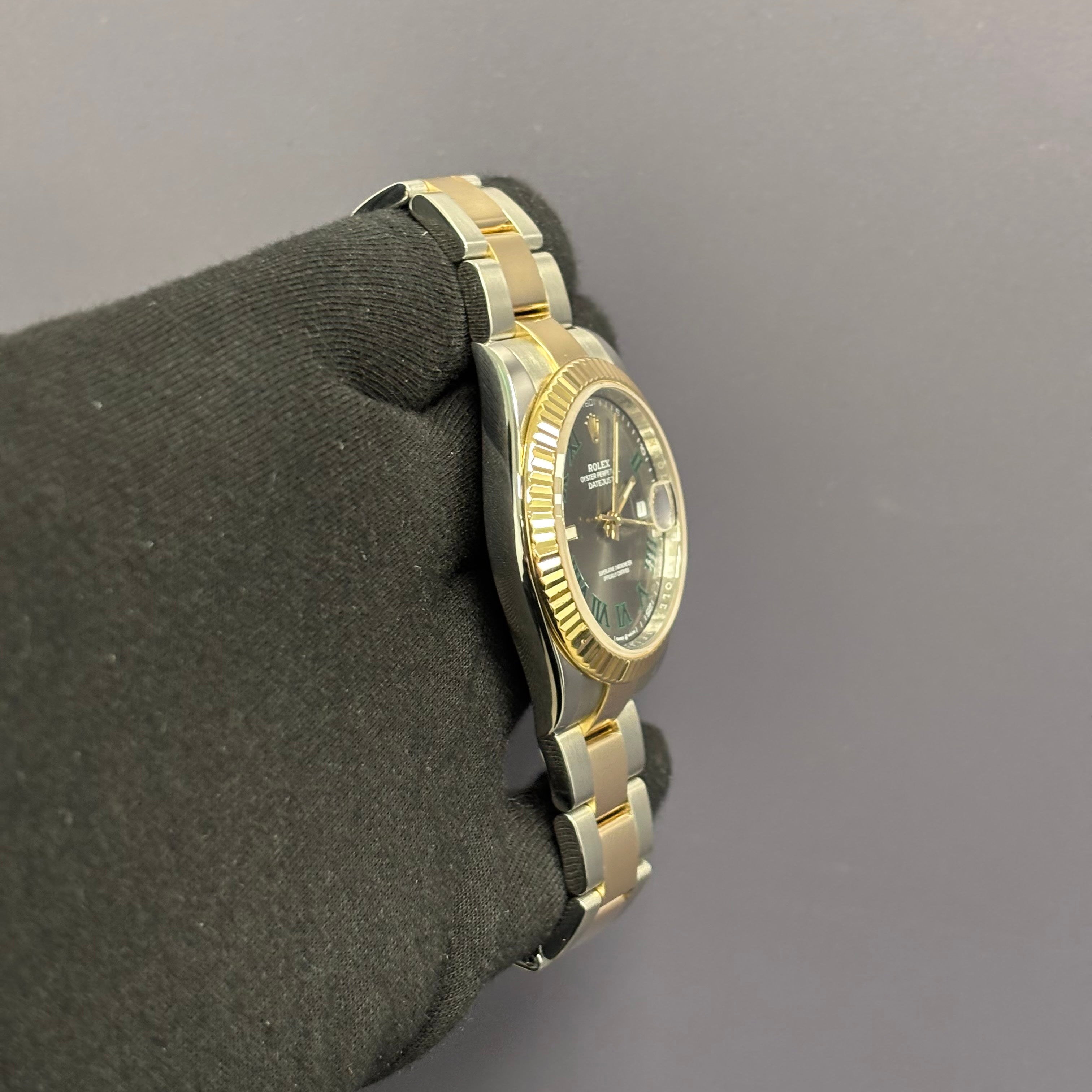 Rolex Datejust 41mm Grey Wimbledon Dial Watch Ref# 126333 - Happy Jewelers Fine Jewelry Lifetime Warranty