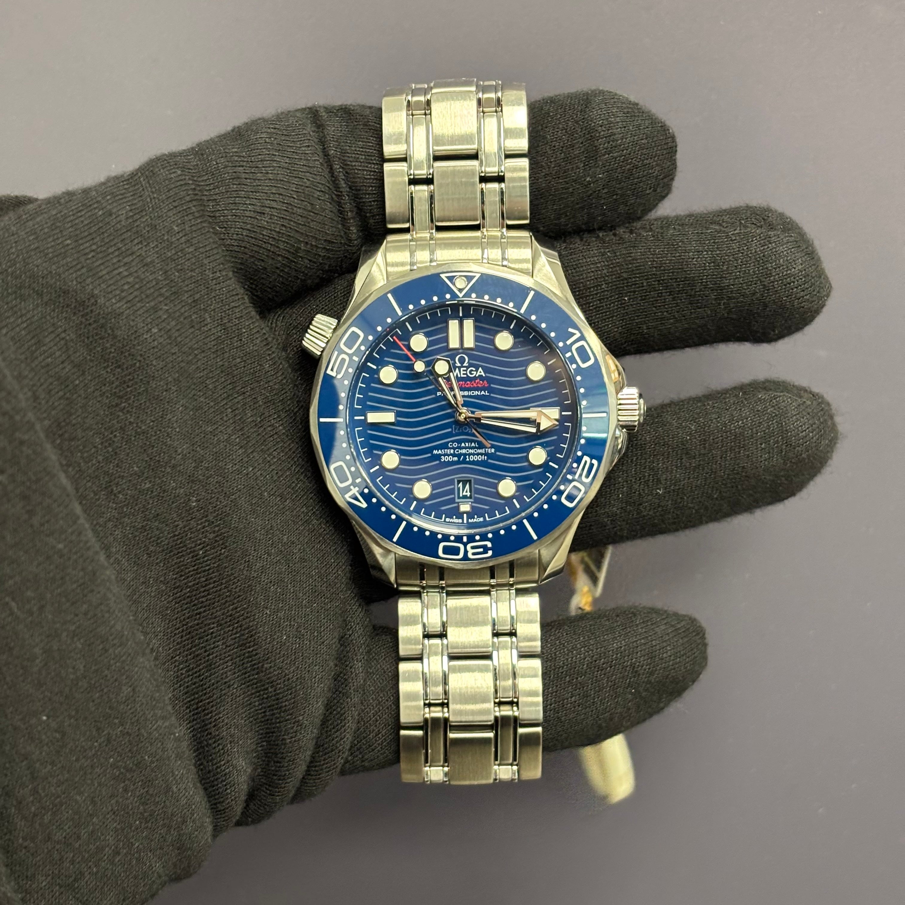 Omega Seamaster 42mm Blue Dial Watch Ref# 210.30.42.20.03.001 - Happy Jewelers Fine Jewelry Lifetime Warranty