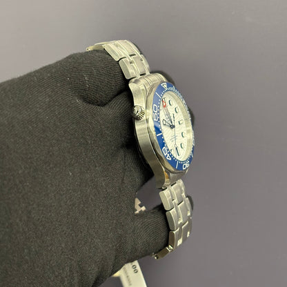 Omega Seamaster 42mm White Dial Watch Ref# 210.30.42.20.04.002 - Happy Jewelers Fine Jewelry Lifetime Warranty