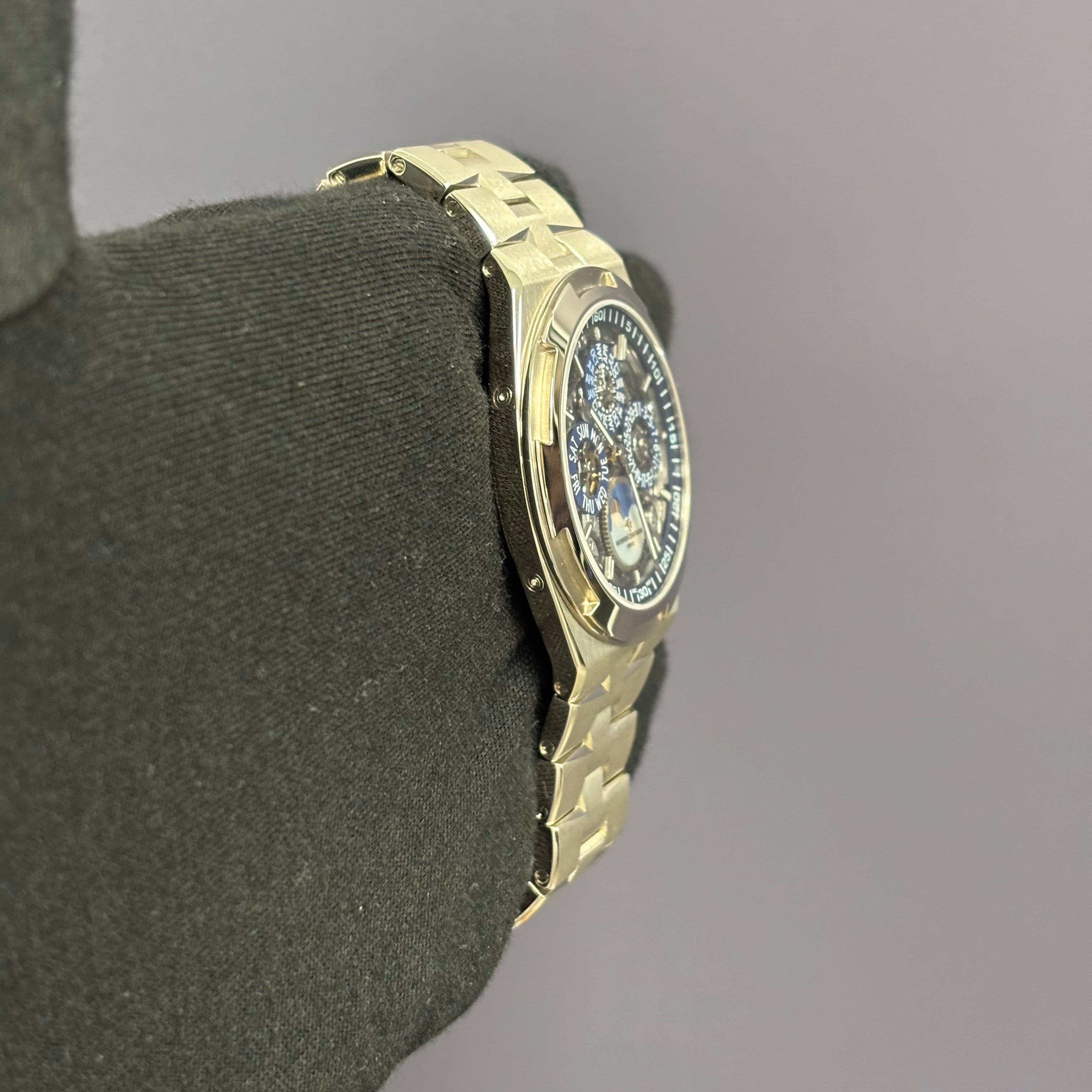 Vacheron Constantin Overseas 41.5mm Openwork Dial Watch Ref# 4300V/120G-B946 - Happy Jewelers Fine Jewelry Lifetime Warranty