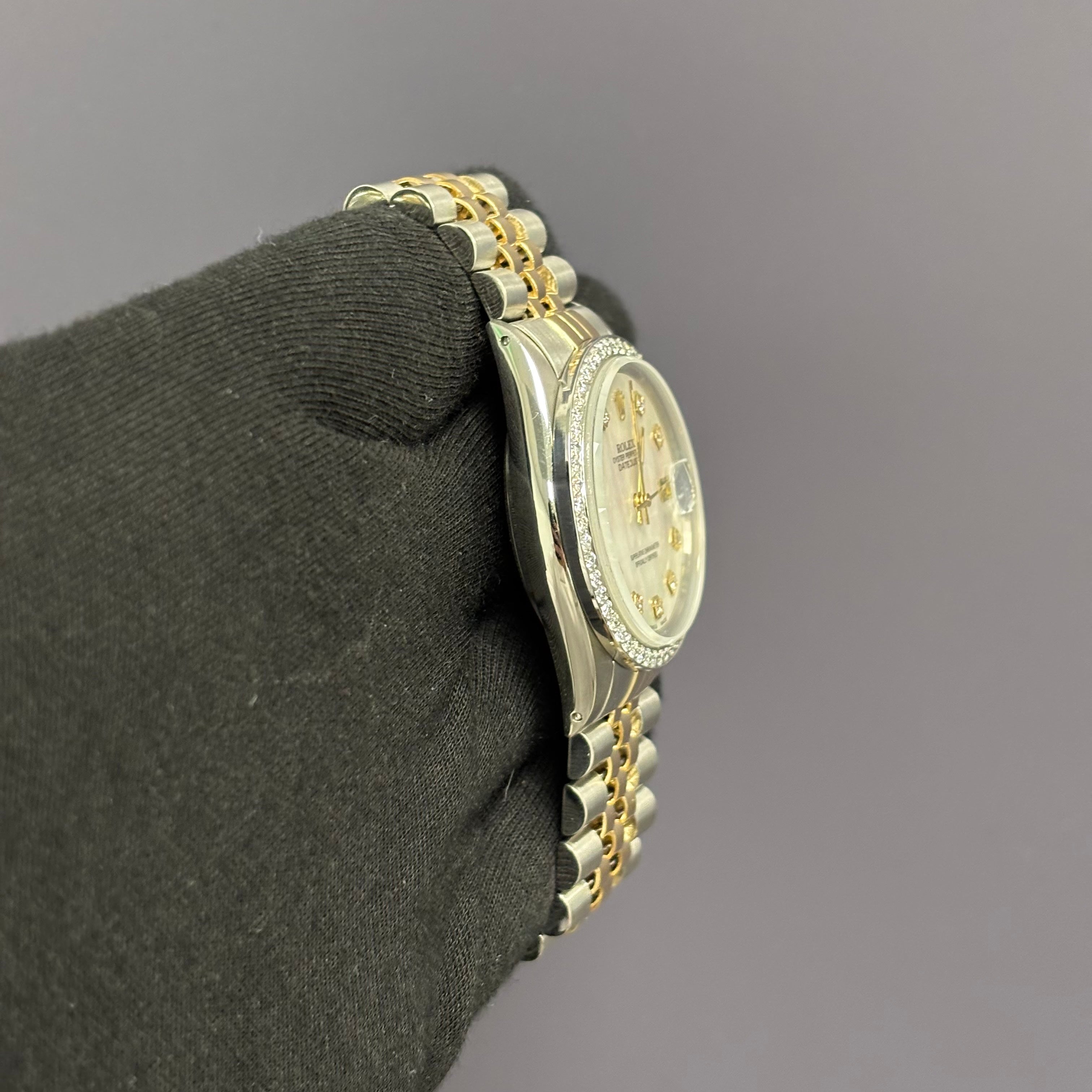 Rolex Datejust 36mm MOP Dial Watch Ref# 16013 - Happy Jewelers Fine Jewelry Lifetime Warranty