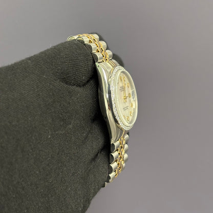 Rolex Datejust 36mm MOP Dial Watch Ref# 16013 - Happy Jewelers Fine Jewelry Lifetime Warranty