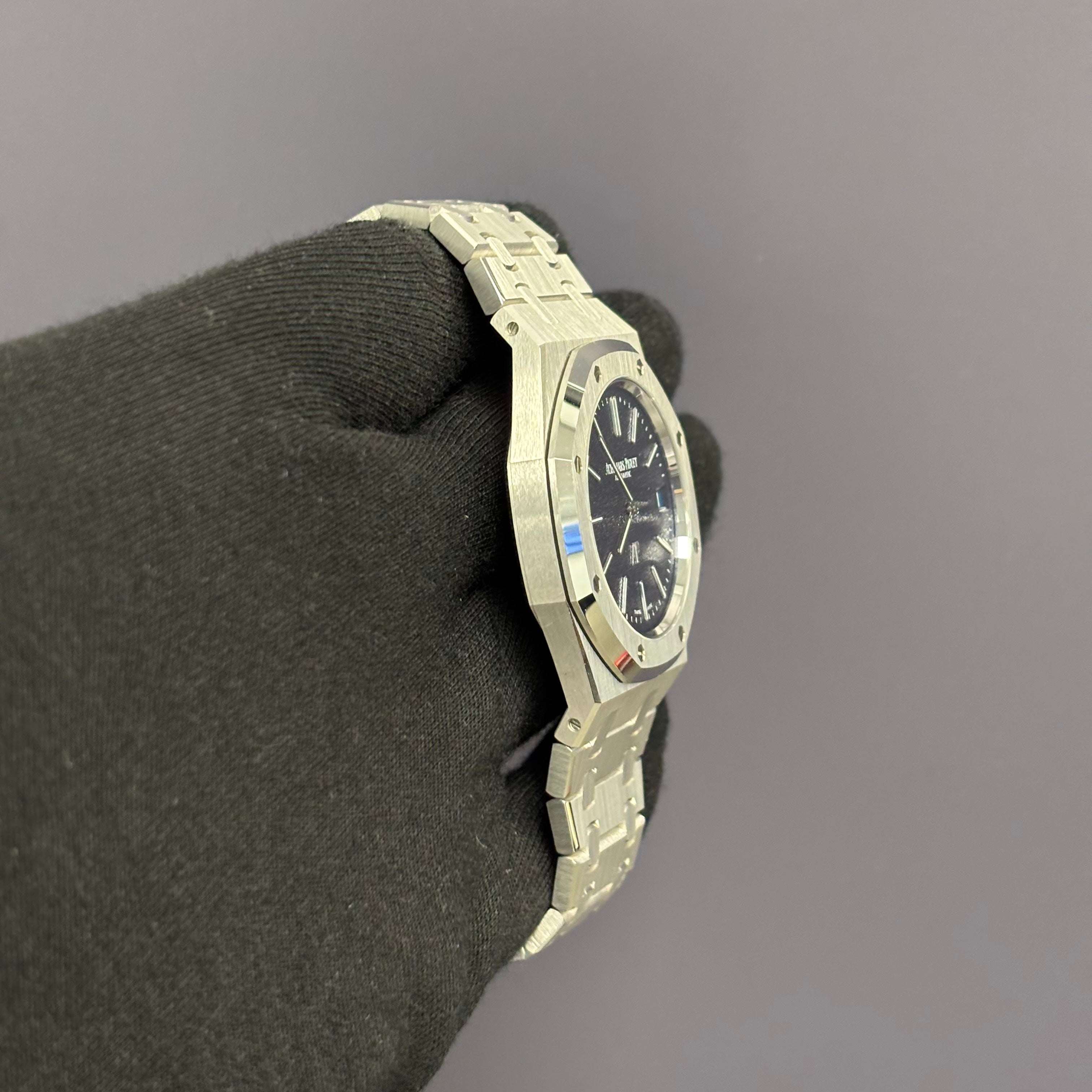 Audemars Piguet Royal Oak 39mm Blue Dial Watch Ref# 16202BC.OO.1240BC.02 - Happy Jewelers Fine Jewelry Lifetime Warranty