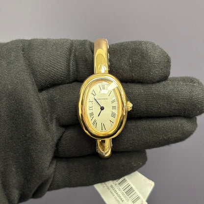 Cartier Baignoire 15mm Ivory Dial Watch Ref# WGBA0024 - Happy Jewelers Fine Jewelry Lifetime Warranty