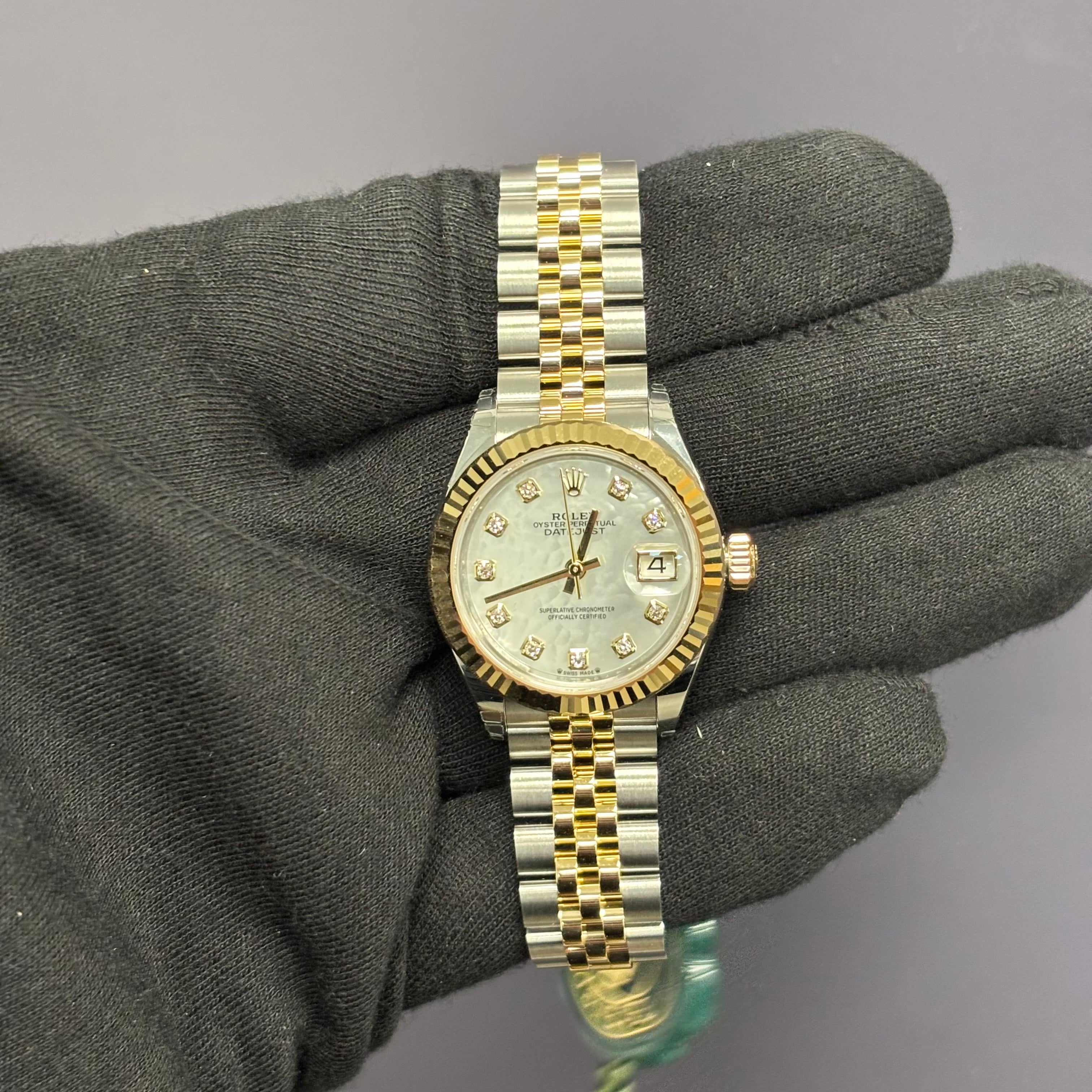 Rolex Datejust 28mm MOP Dial Watch Ref# 279173 - Happy Jewelers Fine Jewelry Lifetime Warranty