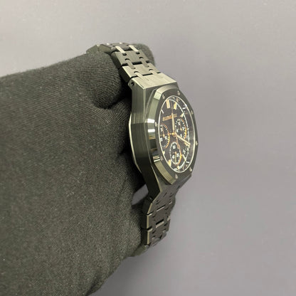 Audemars Piguet Royal Oak 41mm Black Dial Watch Ref# 26240CE.OO.1225CE.01 - Happy Jewelers Fine Jewelry Lifetime Warranty