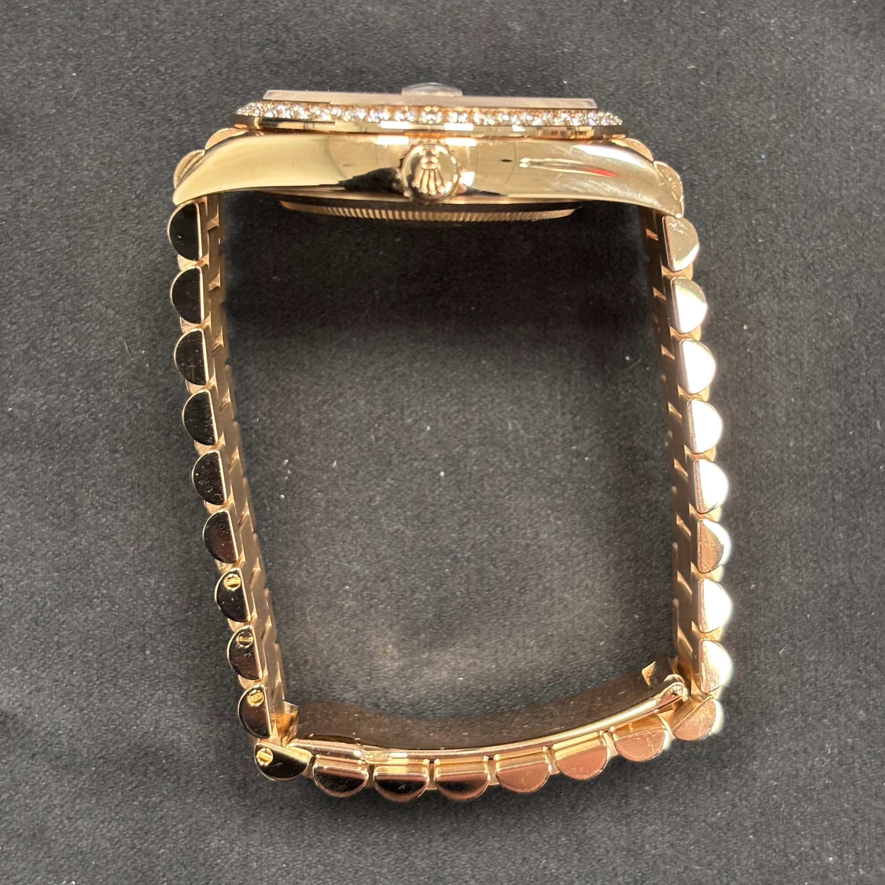 Rolex Day-Date 40mm Pave Dial Watch Ref# 228345RBR - Happy Jewelers Fine Jewelry Lifetime Warranty