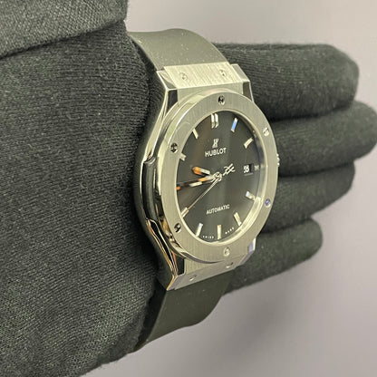 Hublot Classic Fusion 42mm Black Dial Watch Ref# 542.NX.1171.RX - Happy Jewelers Fine Jewelry Lifetime Warranty