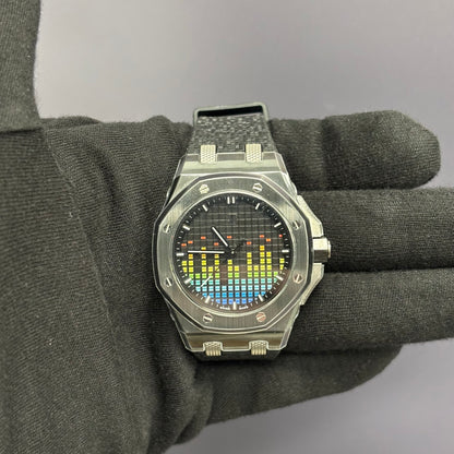 Audemars Piguet Royal Oak 37mm Black Dial Watch Ref# 77600CE.OO.A002CA.01 - Happy Jewelers Fine Jewelry Lifetime Warranty