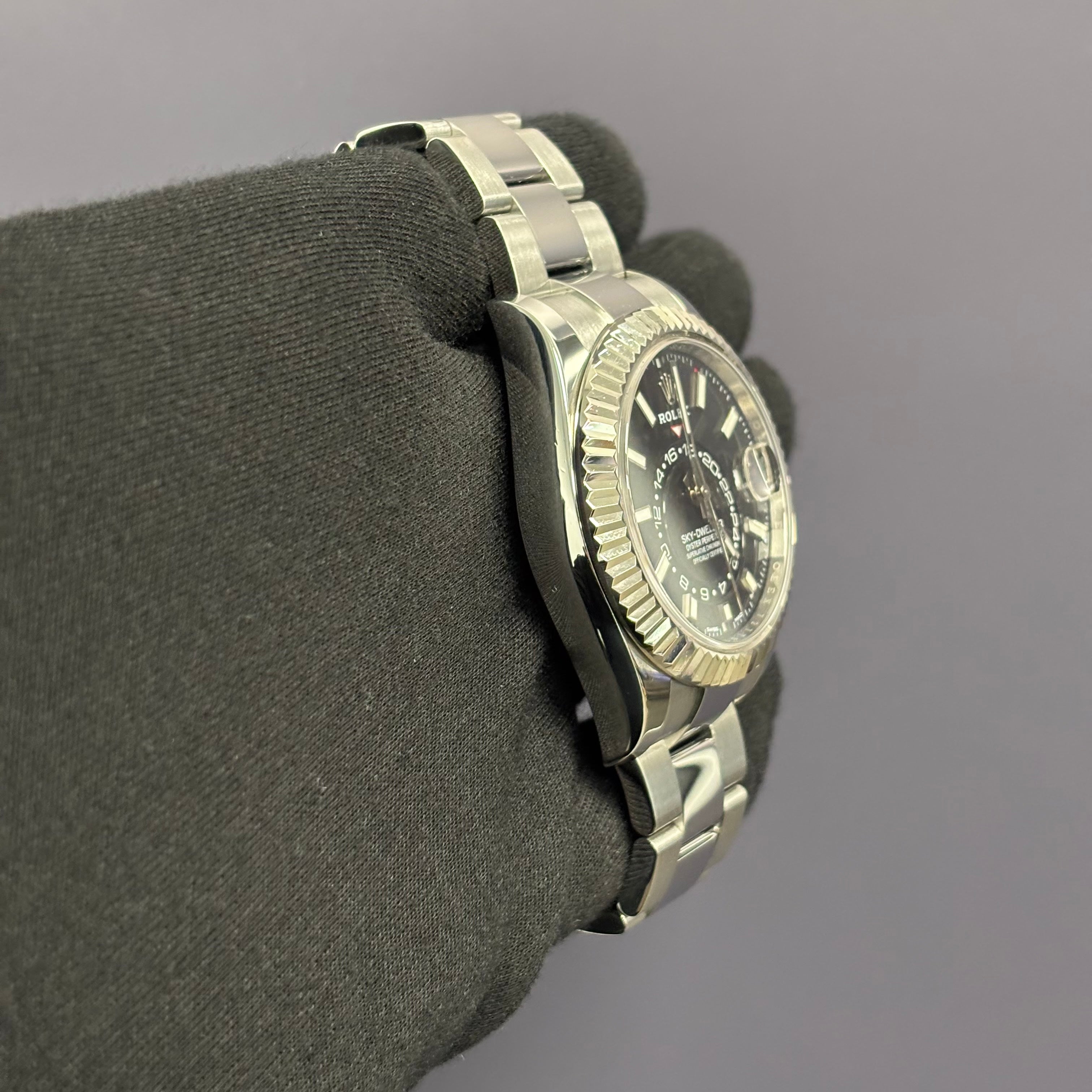 Rolex Sky-Dweller 42mm Black Dial Ref# 326934 - Happy Jewelers Fine Jewelry Lifetime Warranty