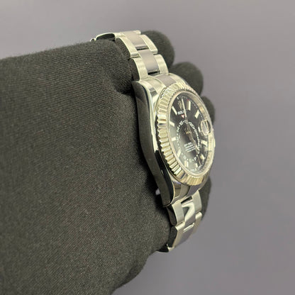 Rolex Sky-Dweller 42mm Black Dial Ref# 326934 - Happy Jewelers Fine Jewelry Lifetime Warranty