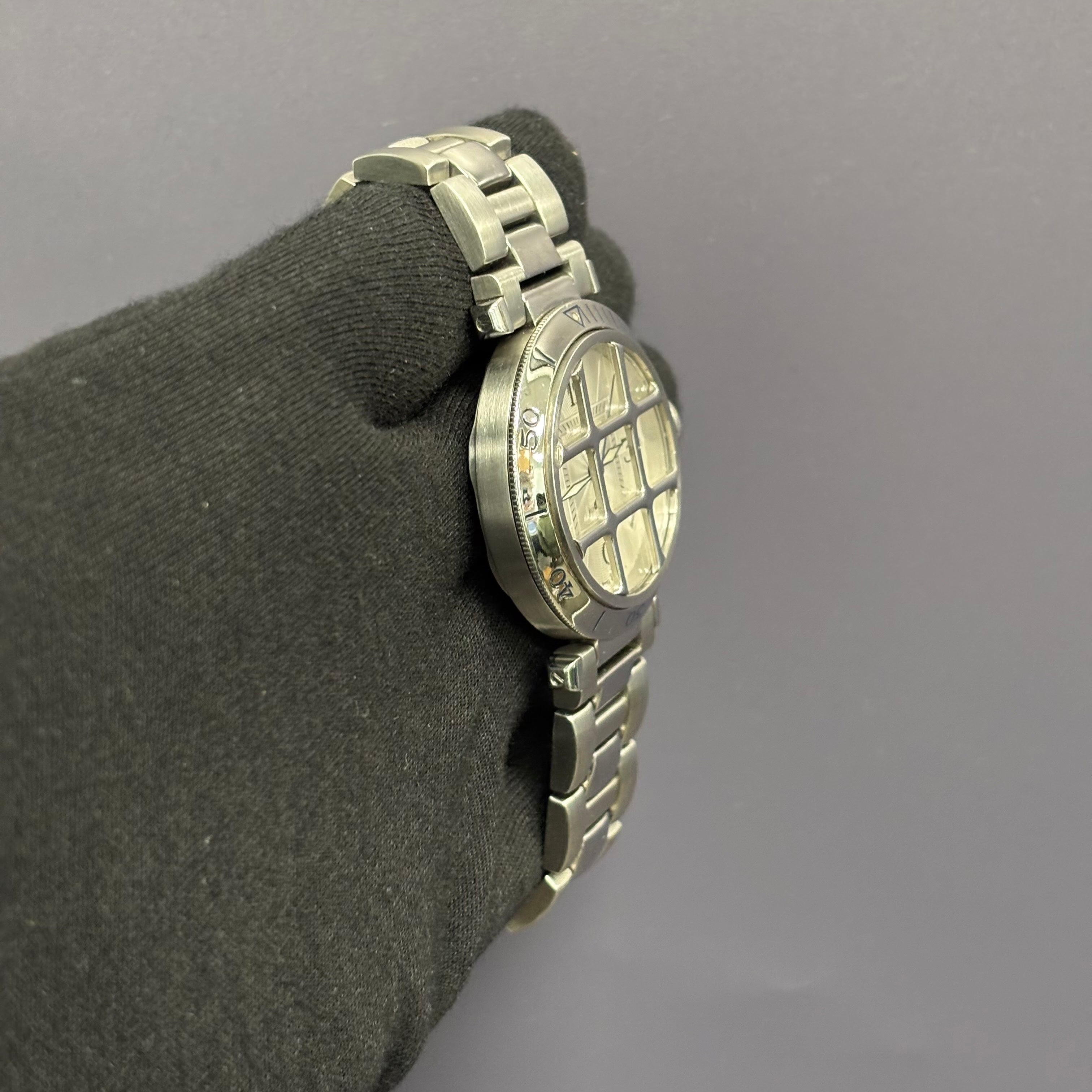 Cartier Pasha 38mm Silver Dial Watch Ref# W31040H3 - Happy Jewelers Fine Jewelry Lifetime Warranty