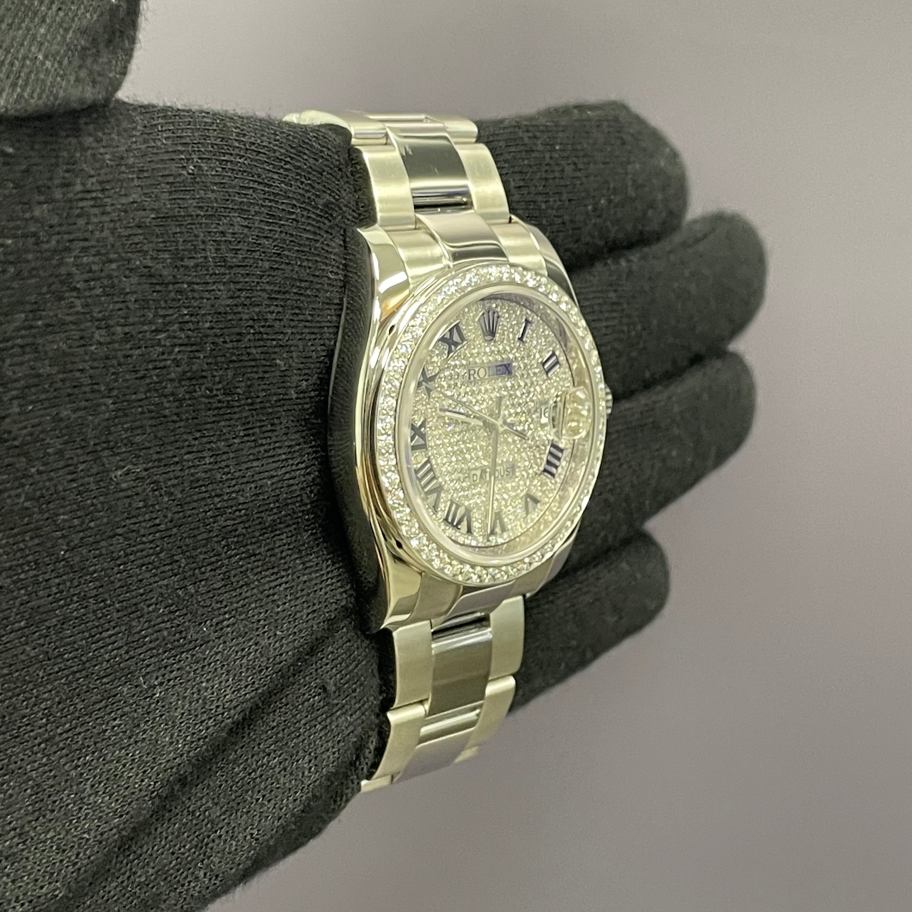 Rolex Datejust 36mm Pave Dial Watch Ref# 116264 - Happy Jewelers Fine Jewelry Lifetime Warranty