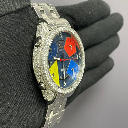 Jacob & Co. Five Time Zone 46.5mm Blue Dial Watch Ref# JCM-55 - Happy Jewelers Fine Jewelry Lifetime Warranty