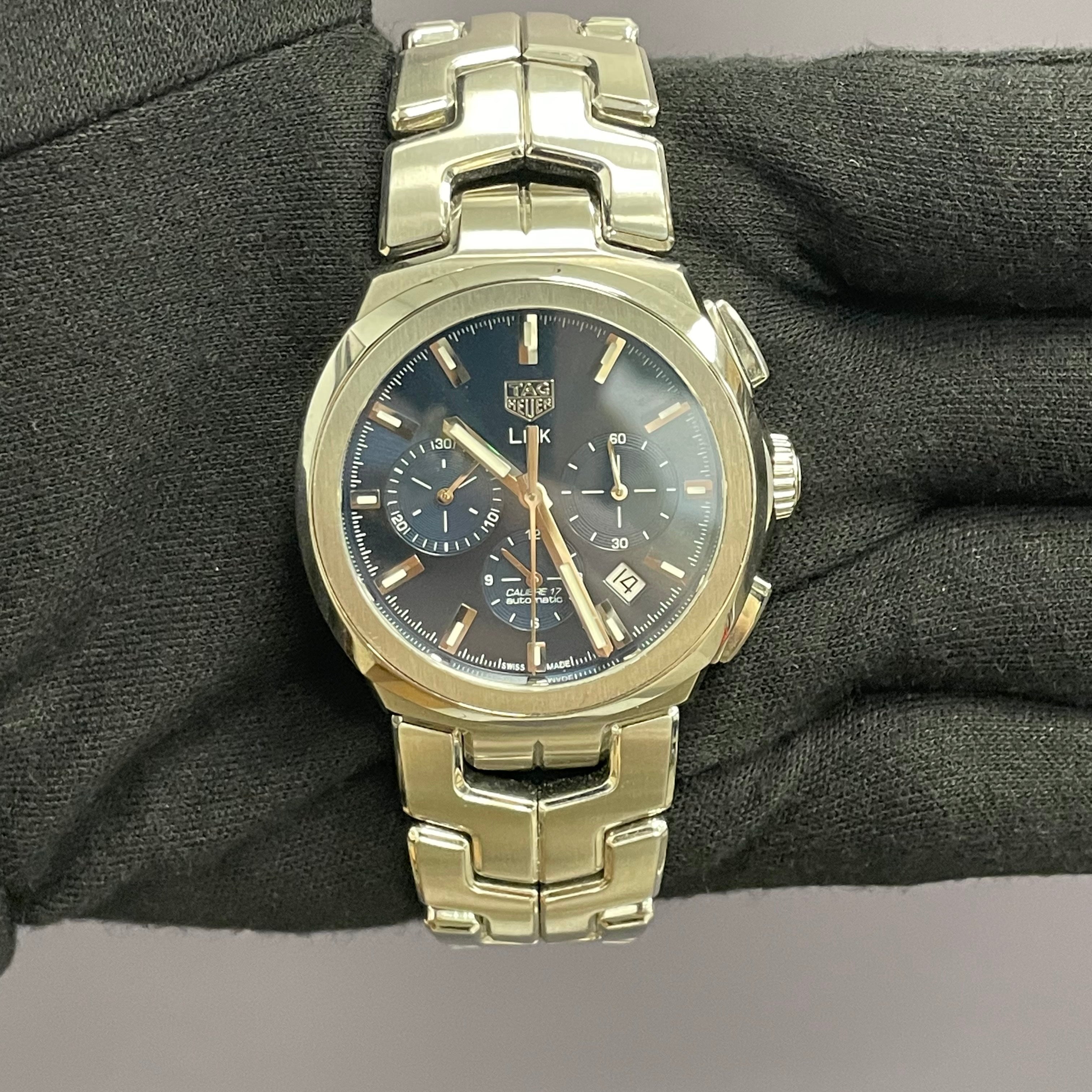 Tag Heuer Link 41mm Blue Dial Watch Ref# CBC2112 - Happy Jewelers Fine Jewelry Lifetime Warranty