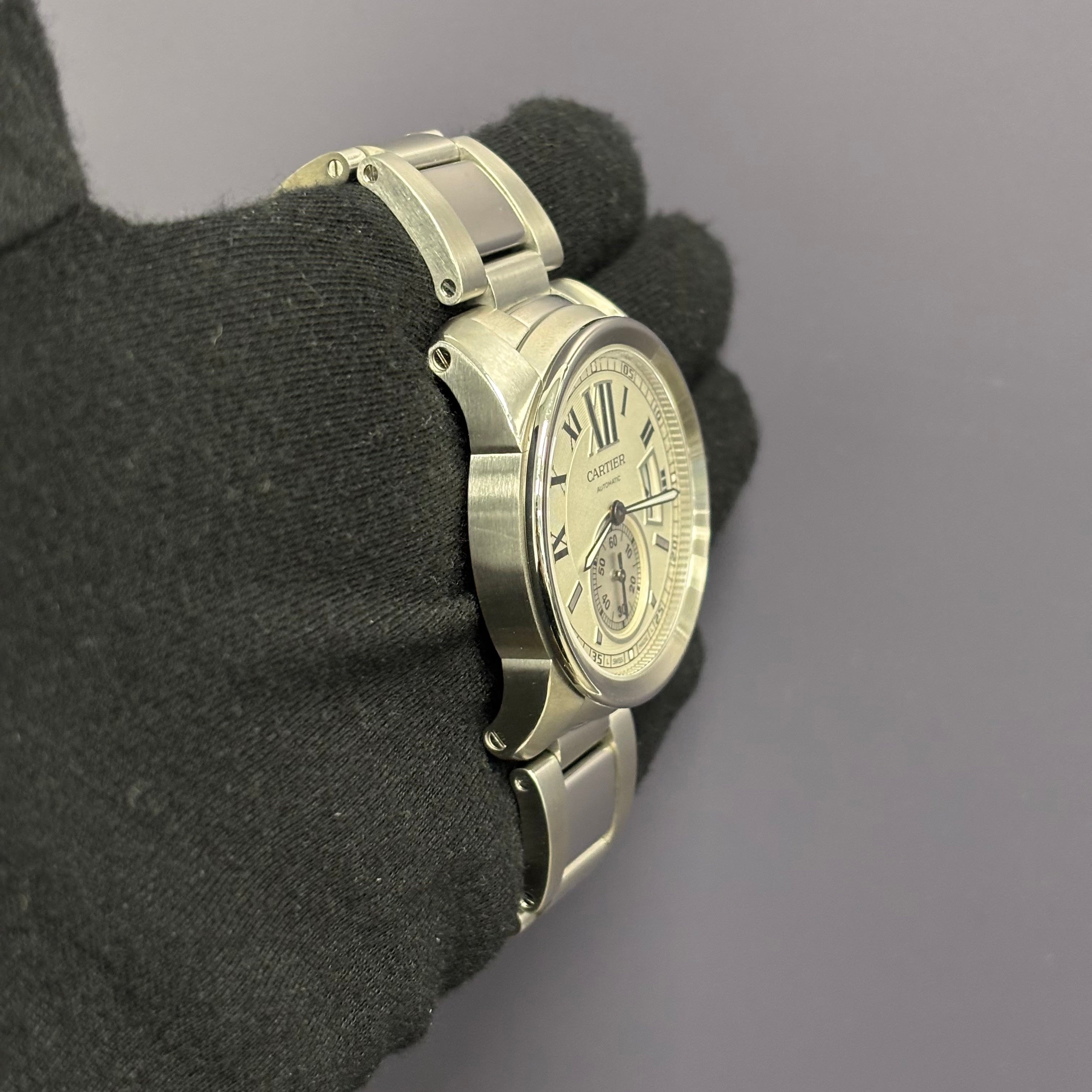 Cartier Calibre 42mm White Dial Watch Ref# W7100015 - Happy Jewelers Fine Jewelry Lifetime Warranty