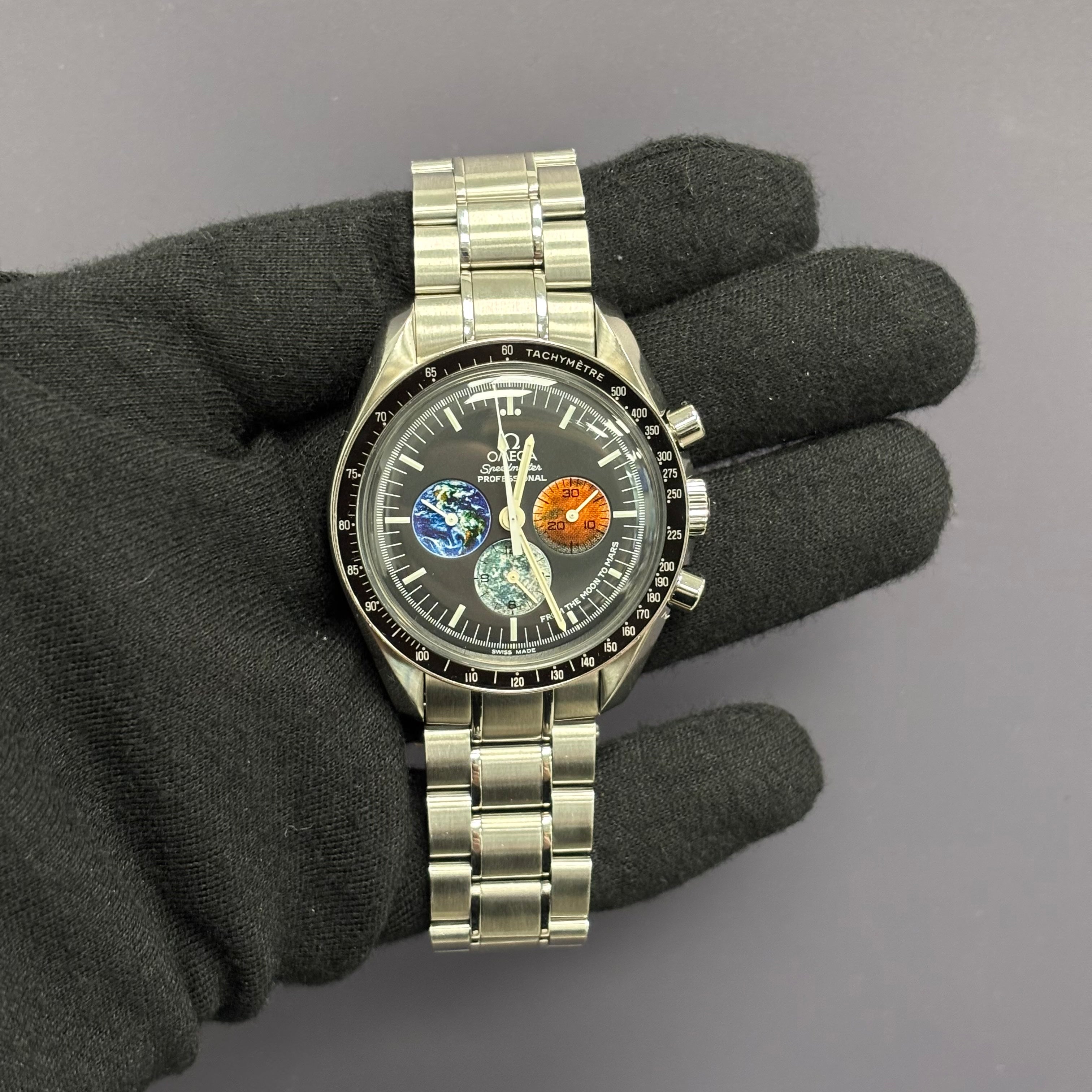 Omega Speedmaster 42mm Black Dial Watch Ref# 3577.50.00 - Happy Jewelers Fine Jewelry Lifetime Warranty