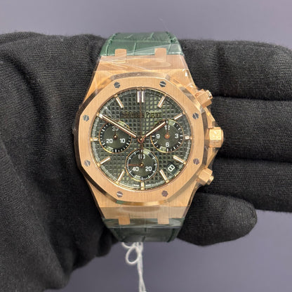 Audemars Piguet Royal Oak 41mm Green Dial Watch Ref#26240OR.OO.D404CR.01 - Happy Jewelers Fine Jewelry Lifetime Warranty