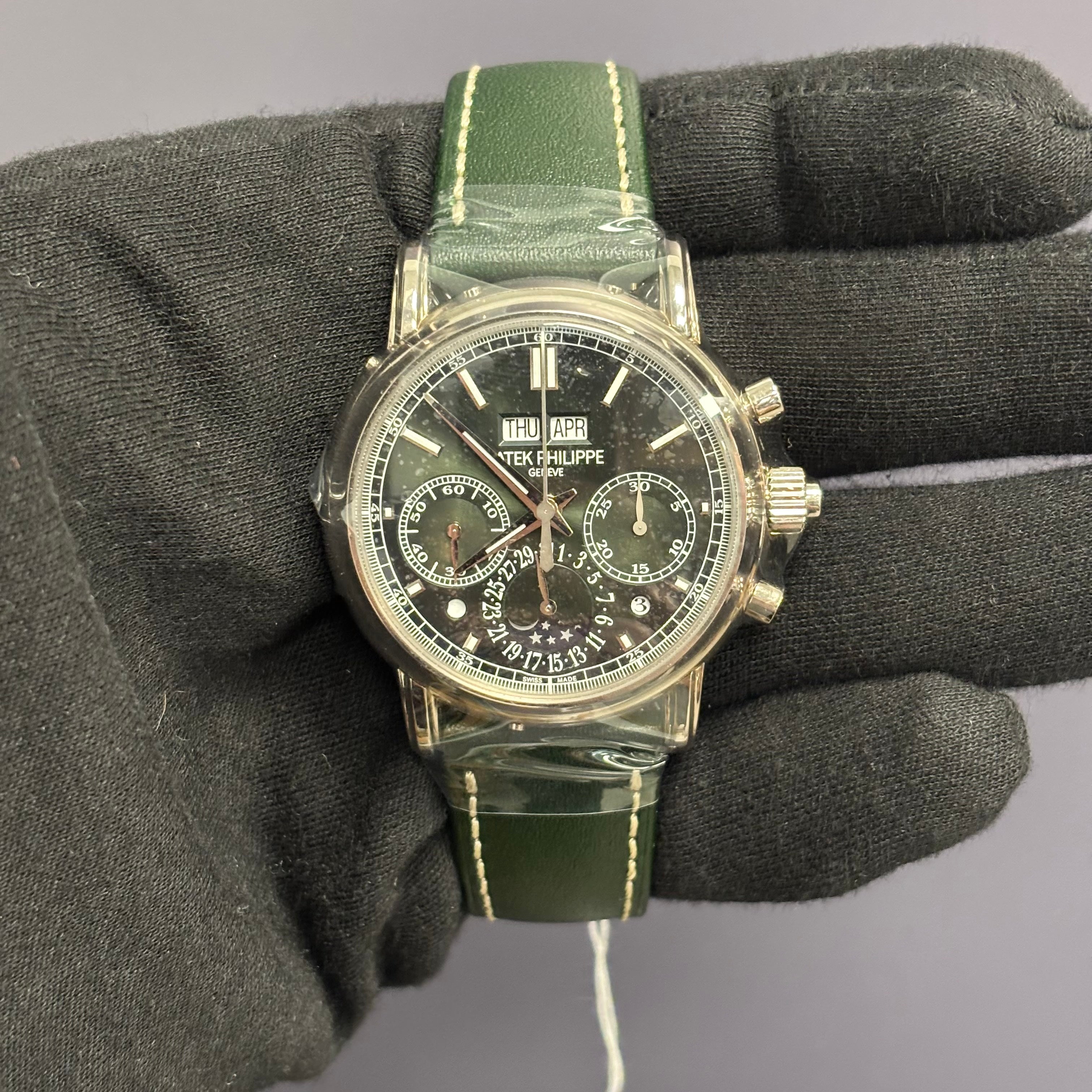 Patek Philippe Grand Complications 40mm Green Dial Watch Ref# 5204G-001 - Happy Jewelers Fine Jewelry Lifetime Warranty
