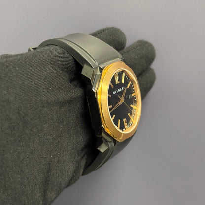 Bvlgari Octo 41mm Black Dial Watch Ref# 102485 - Happy Jewelers Fine Jewelry Lifetime Warranty