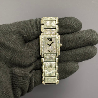 Patek Philippe Twenty-4 22mm Pave Dial Watch Ref# 4909/50G-001 - Happy Jewelers Fine Jewelry Lifetime Warranty