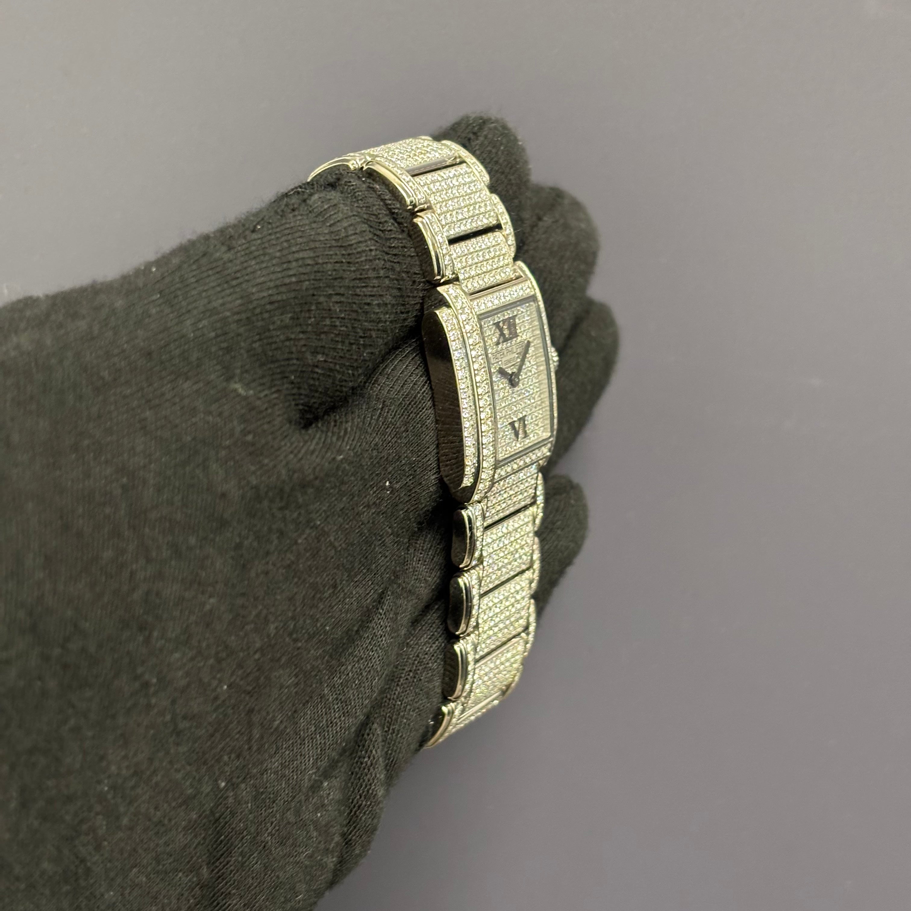 Patek Philippe Twenty-4 22mm Pave Dial Watch Ref# 4909/50G-001 - Happy Jewelers Fine Jewelry Lifetime Warranty