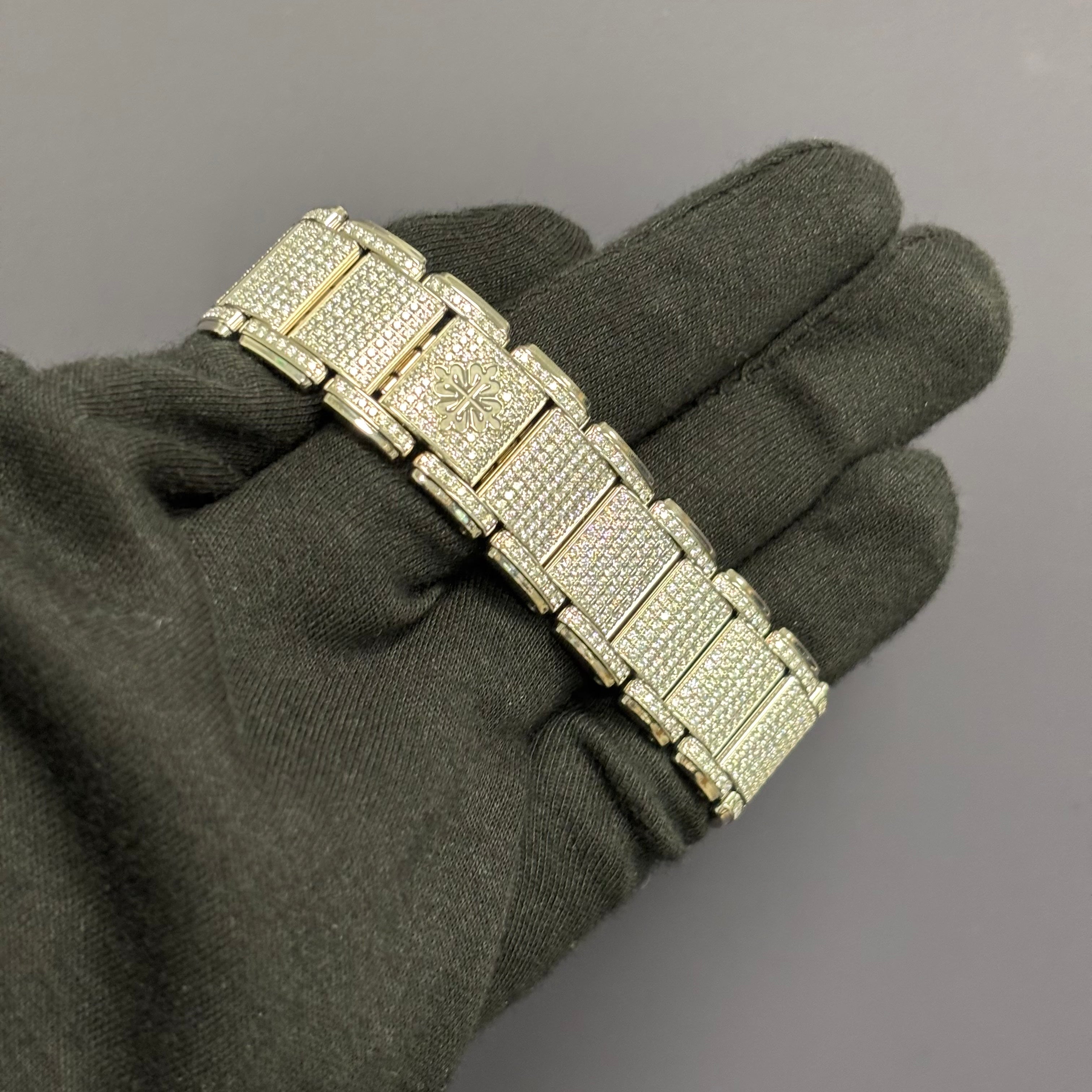 Patek Philippe Twenty-4 22mm Pave Dial Watch Ref# 4909/50G-001 - Happy Jewelers Fine Jewelry Lifetime Warranty