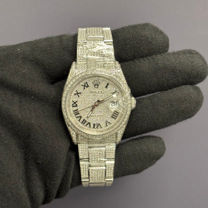 Rolex Datejust 36mm Pave Dial Watch Ref# 126200 - Happy Jewelers Fine Jewelry Lifetime Warranty