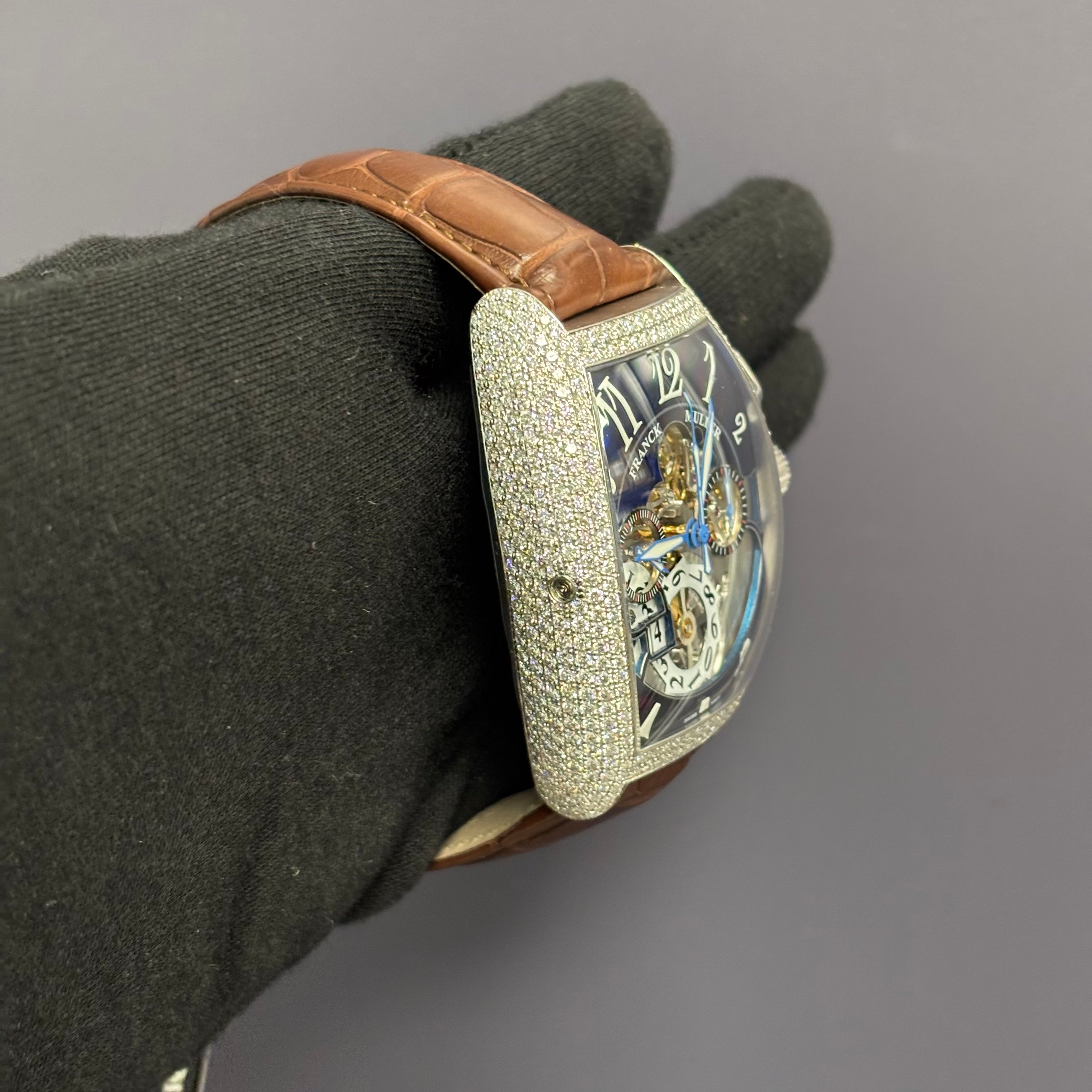 Franck Muller Cintree 39mm Blue Dial Watch Ref# 8083 CC GD FO D - Happy Jewelers Fine Jewelry Lifetime Warranty