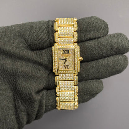 Patek Philippe Twenty-4 22mm Pave Dial Watch Ref# 4909/50R-001 - Happy Jewelers Fine Jewelry Lifetime Warranty