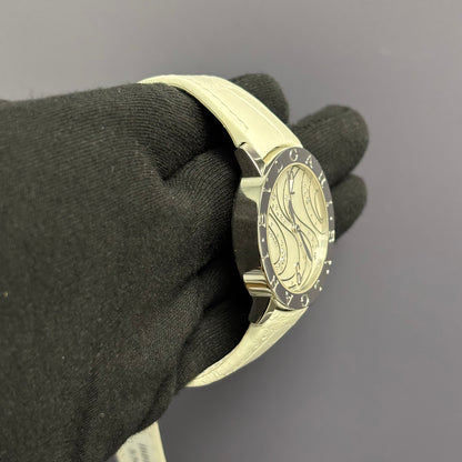 Bvlgari Bulagri 37mm MOP Dial Watch Ref# 102030 - Happy Jewelers Fine Jewelry Lifetime Warranty