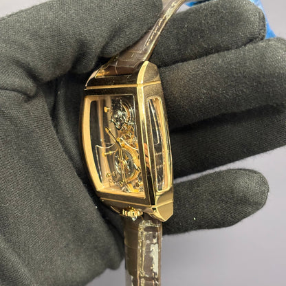 Corum Golden Bridge 39mm Skeleton Dial Watch Ref# B100/01146 - Happy Jewelers Fine Jewelry Lifetime Warranty