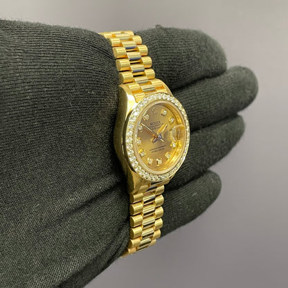 Rolex Datejust 26mm Champagne Watch Dial Watch Ref# 69178 - Happy Jewelers Fine Jewelry Lifetime Warranty