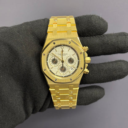 Audemars Piguet Royal Oak 39mm White Dial Watch Ref# 26022BA.OO.D098CR.01 - Happy Jewelers Fine Jewelry Lifetime Warranty