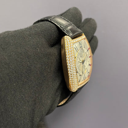 Franck Muller Cintree 34mm White Dial Watch Ref# 7850 CC B D - Happy Jewelers Fine Jewelry Lifetime Warranty